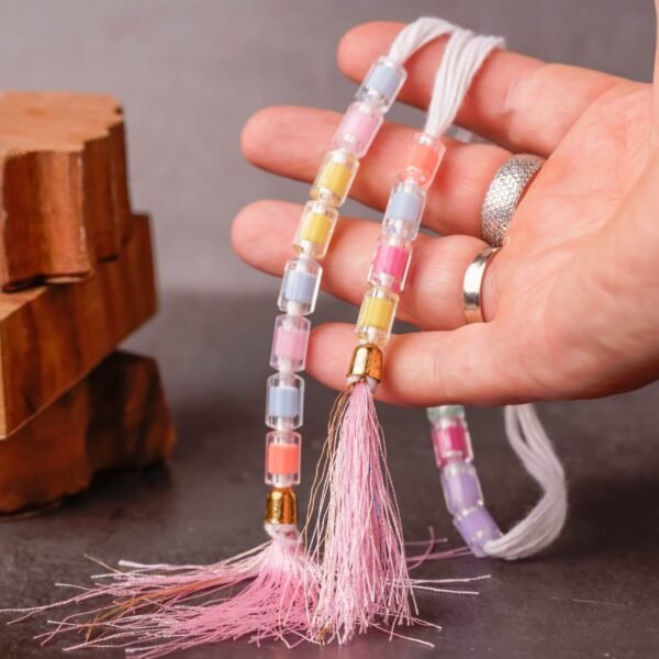 Counter compact and sacred tool features 20 genuine Plastic beads, Hare Krishna style, Japa Counter 20 beads