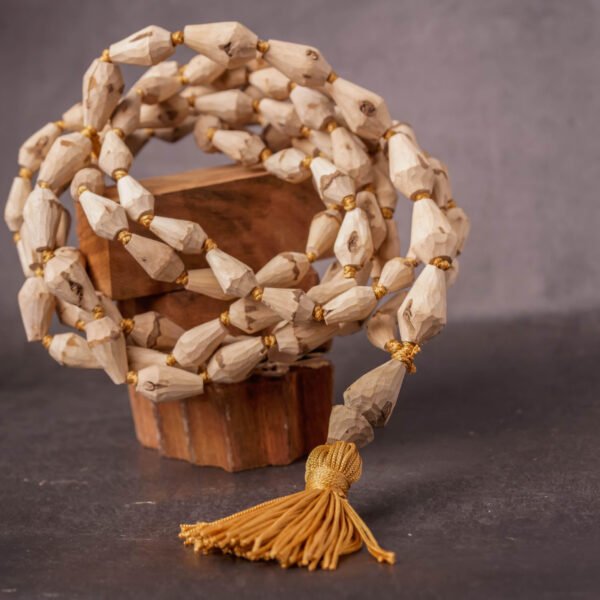 Pure Tulasi Japa Mala Mridanga (108 Beads) - Stylish & Handcrafted Elevate your meditation and chanting practice with our Pure Tulasi Japa