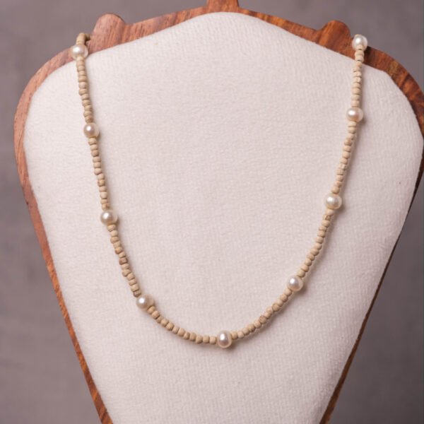 Tulasi Japa Mala with Pearls and Silver for Meditation
