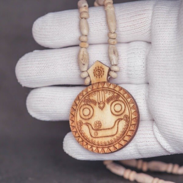 Jagannath Stylish Pure Tulasi mala 1 round -Handmade tulsi kanthimala Hare Krishna mala.