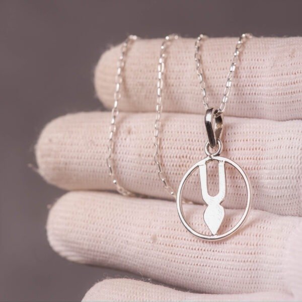 Tilak Silver Pendant with Silver Chain – 17 Inches