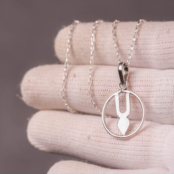 Tilak Silver Pendant with Silver Chain – 17 Inches