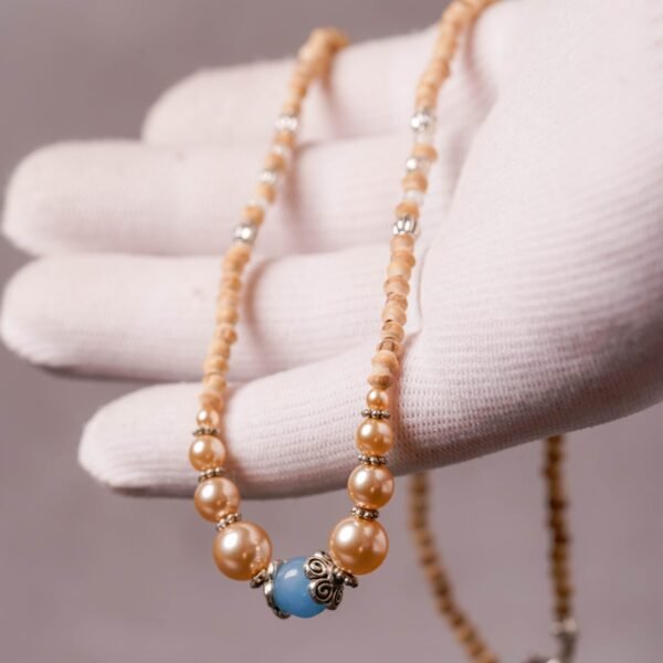 Stylish Pure Tulasi mala 1 round -Handmade tulsi kanthimala Hare Krishna mala.