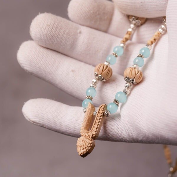 Stylish Pure Tulasi mala 1 round -Handmade tulsi kanthimala Hare Krishna mala.