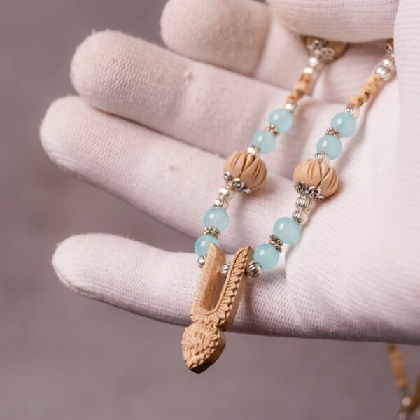 Stylish Pure Tulasi mala 1 round -Handmade tulsi kanthimala Hare Krishna mala.