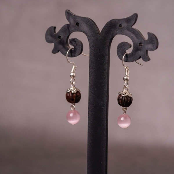 Tulasi Radhe Name Earrings: Sacred Hare Krishna Jewelry (not silver )