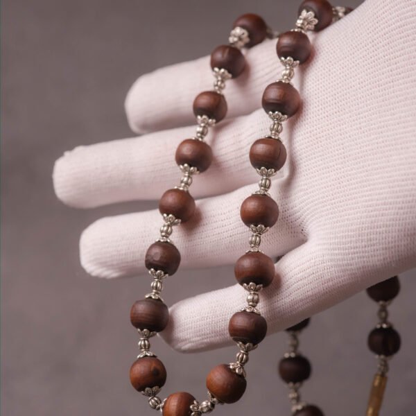 Stylish men Pure Tulasi mala 1 round -Handmade Tulsi kanthimala Hare Krishna mala.