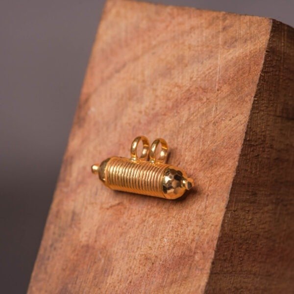 22K Gold Narasimha Kavacha Pendant Protection Amulet 19mm