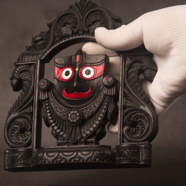 Jagannath Idol 7 Inch, Marble Dust Statue, Krishna Deity, Hindu Altar Decor Gift