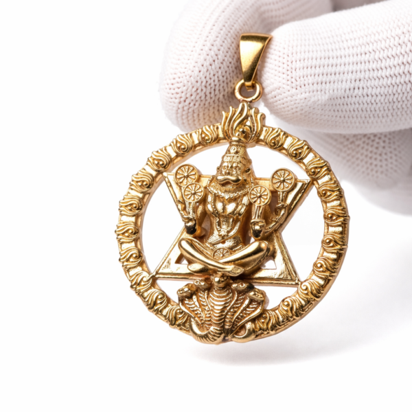 Nrisimhadev Pendant 5 Metals Yoda Style Hindu Protection Jewelry