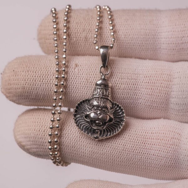 Narasimha Protection Pendant 925 Silver Necklace