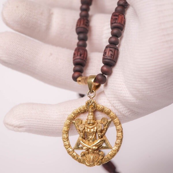 Panchaloha Narasimhadev Pendant with Tulasi Kanthimala