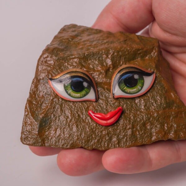 Handmade Govardhan Face Decor Eyes and Smile Set for Shaligram
