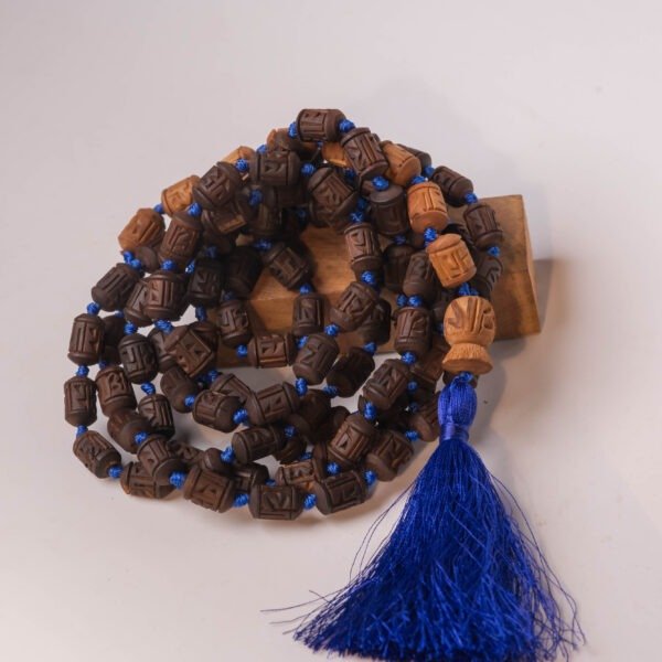 Tulasi Japa Mala – 108 Beads with Hand-Carved "Radhe" Name