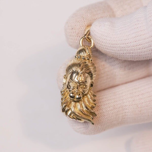 Hanuman Face Pendant, Panchaloha Bajrangbali Necklace, 1.5 Inch