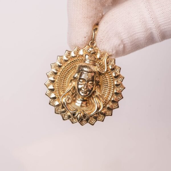 Panchaloha Lord Shiva Pendant Necklace, 1.5 Inch