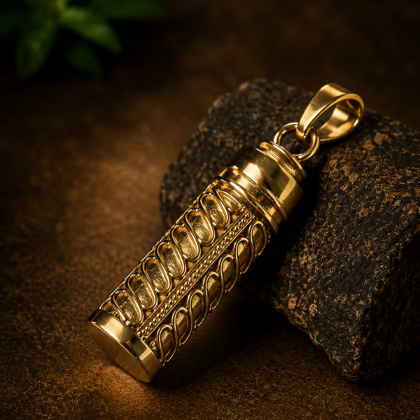 Panchaloha Kavacha Pendant 1.5 Inch | Sacred Protective Amulet