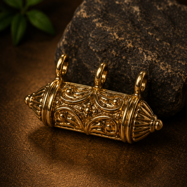Narasimha Kavacha Pendant 1 Inch | Panchaloha Protection Amulet