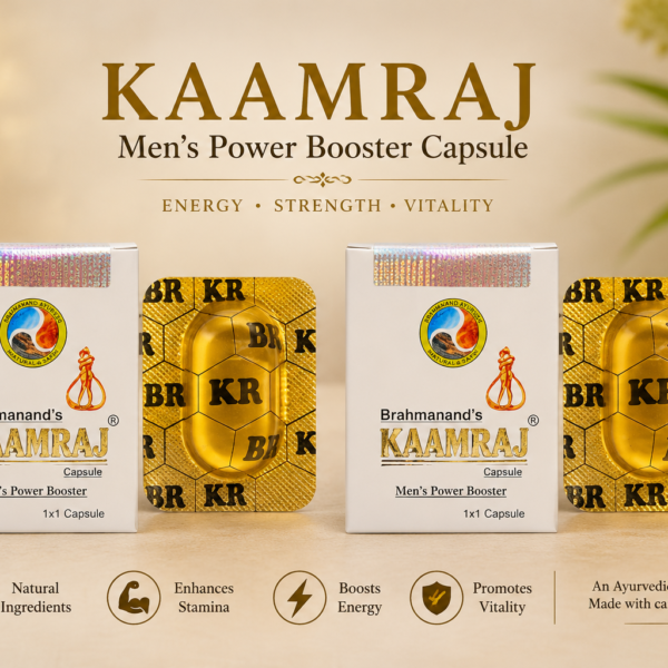 KAAMRAJ GOLD CAPSULE  Premium Ayurvedic Vitality Formula for Men