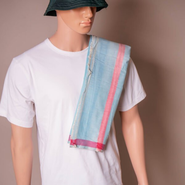 Vaishnava Cotton Khadi Dhoti Chadar Set | Traditional Hindu Temple Wear