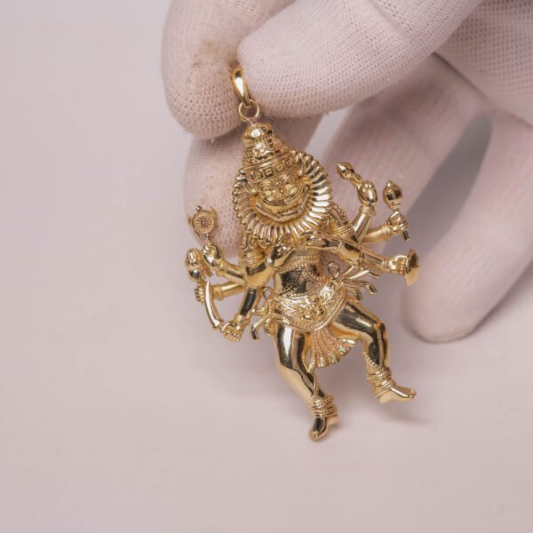 Panchaloha 3D Lord Narasimha Pendant – Large 2.5 Inch