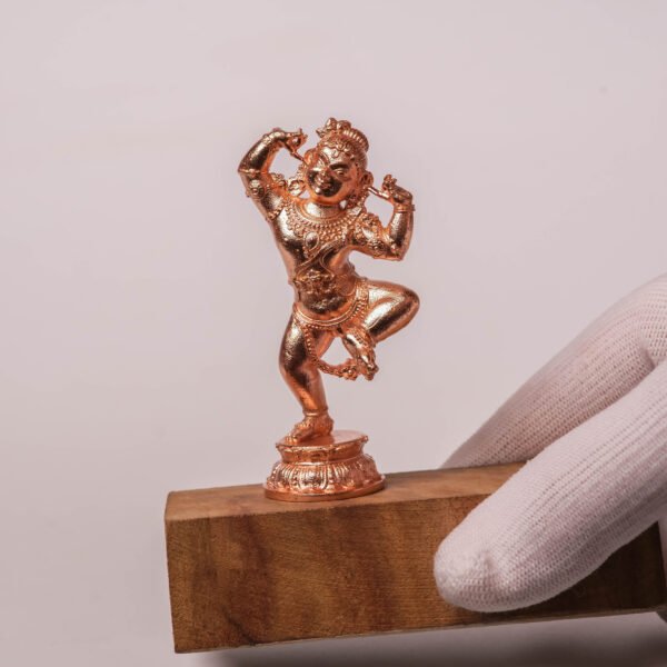 3" Dancing Little Krishna Murti | Pure Bronze Bala Krishna