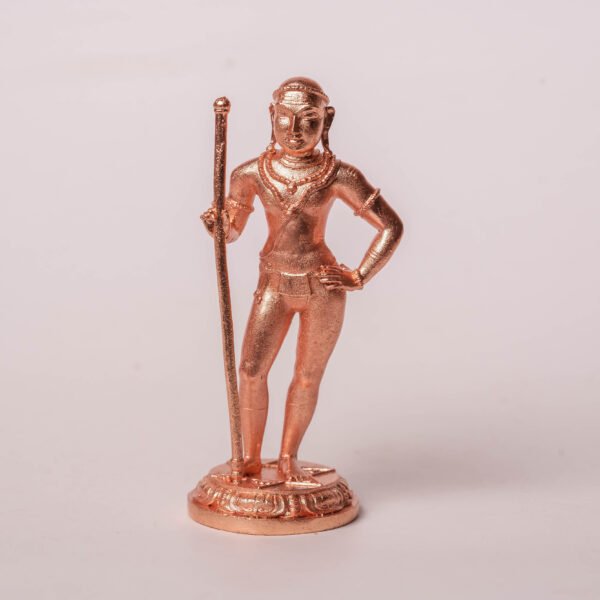 4" Palani Murugan Murti | Pure Bronze Dhandayuthapani Swamy Statue