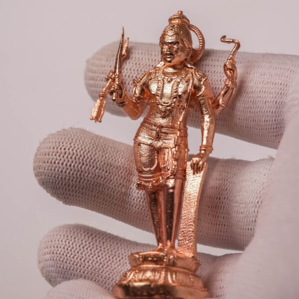 3" Veerabhadra Murti | Pure Bronze Veerabhadra Swamy Statue