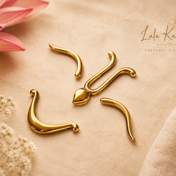 Panchaloha Tilak & Smile Set for Shaligram or Govardhan | Vaishnava Deity Accessories