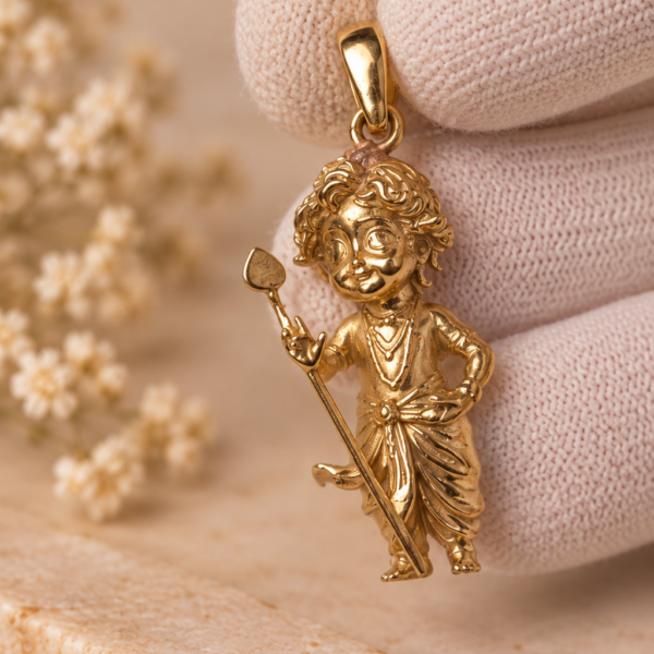 Baby Murugan Pendant 1.5 Inch | Lord Murugan Kartikeya Pendant | Bal Murugan