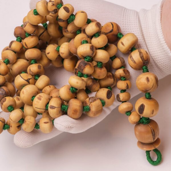 Medium Size Pure Tulasi Japa Mala 108 Beads | Natural Tulsi Chanting Beads | Hare Krishna Japa Mala