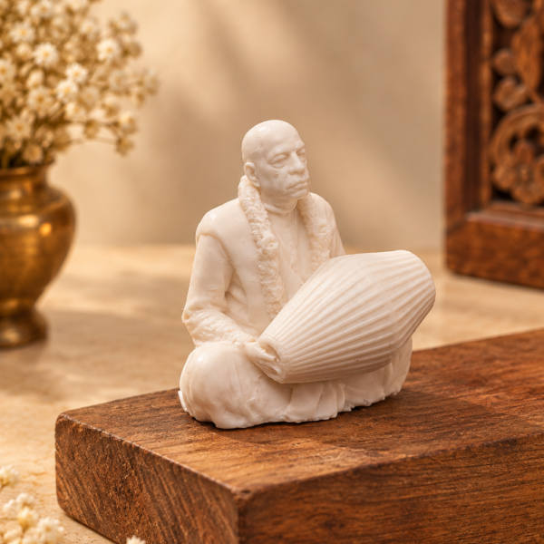 Srila Prabhupada Murti 1.5 Inch | Stone Statue of A.C. Bhaktivedanta Swami Prabhupada