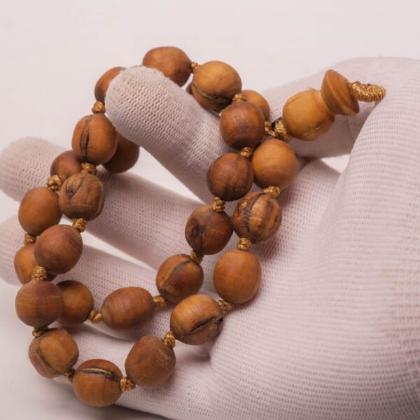 27 Bead Tulasi Japa Mala, Natural Tulsi Wood Prayer Beads