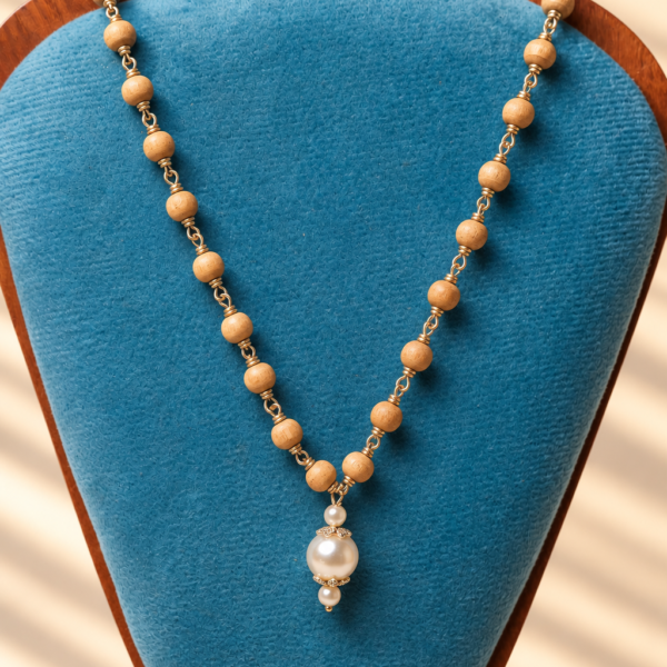 Tulasi Mala, 20 Inch Tulsi Necklace, Natural Tulasi Beads, Vaishnava Jewelry